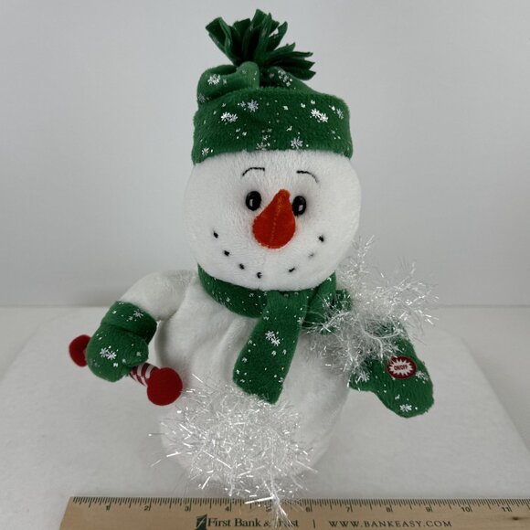 Magic Power Co. Dancing Singing Snowman Plush Toy Christmas Deck the Halls 11" - Picture 12 of 13